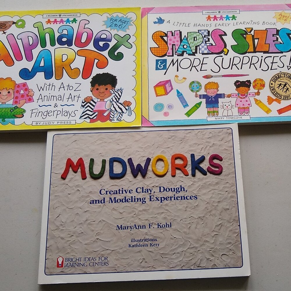 Alphabet Art,  Shapes, Sizes & more surprises!  Mudworks